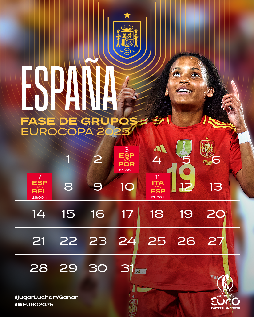 calendario-eurocopa-españa