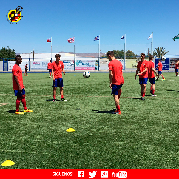 Calienta el Atlético de Madrid