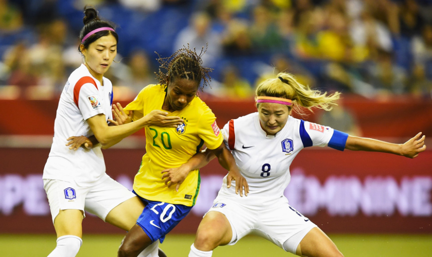 Partido entre Corea y Brasil