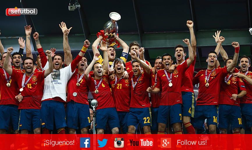 Celebramos la consecución de la Eurocopa de 2012 hace justo 3 años