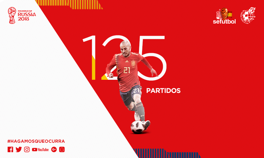 David Silva llega a 125 partidos con la Selección española
