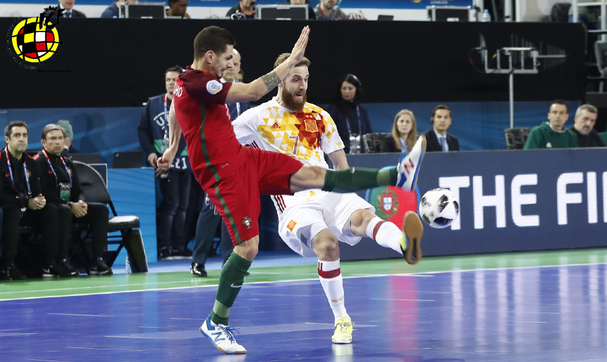 Momento del Portugal-España jugado en Liubliana