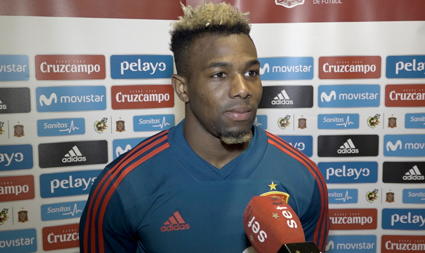 Adama Traoré durante la entrevista con SEFUTBOL en Ponferrada