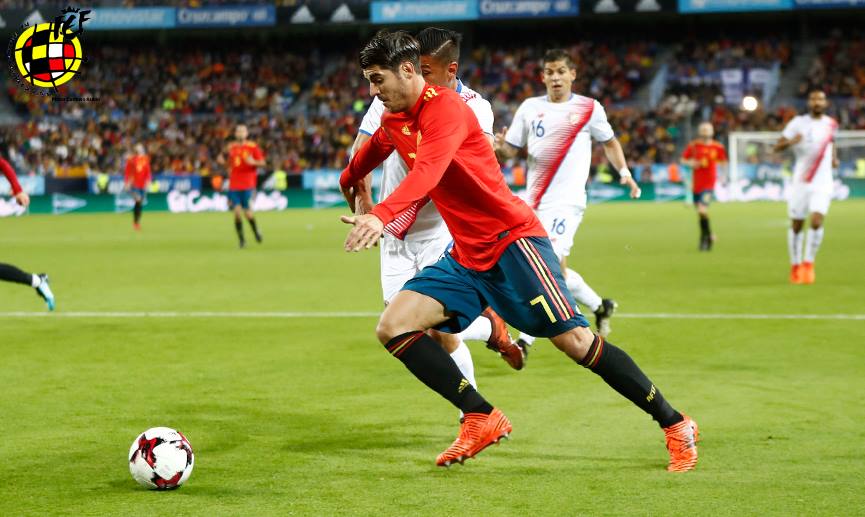 Álvaro Morata, jugador de la selección española