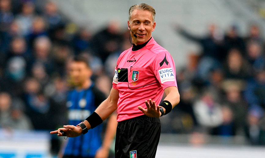 Paolo Valeri durante un partido de Liga italiana