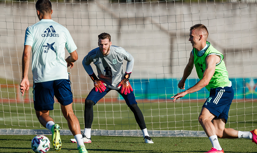 La Selección española entrena en la Ciudad del Fútbol