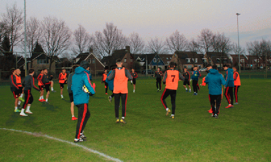 Primer entrenamiento de los Sub-19 en Assen