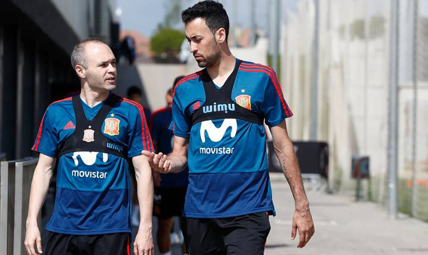 Sergio Busquets es baja para el partido ante los suizos