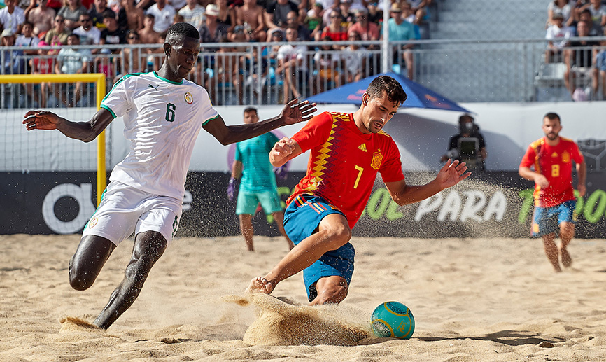 Chiky Ardil en un momento del partido