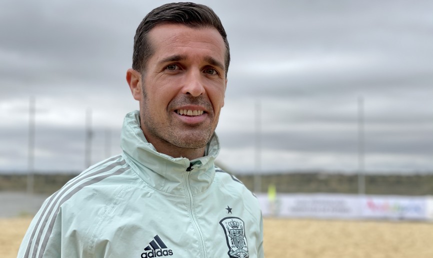 Christian Méndez en un momento del entrenamiento