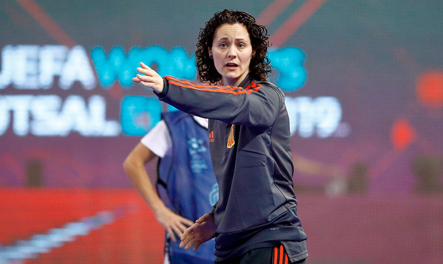 Claudia Pons en un entrenamiento