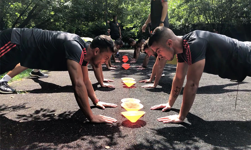 ¿Quien dice que los entrenamientos no son divertidos?