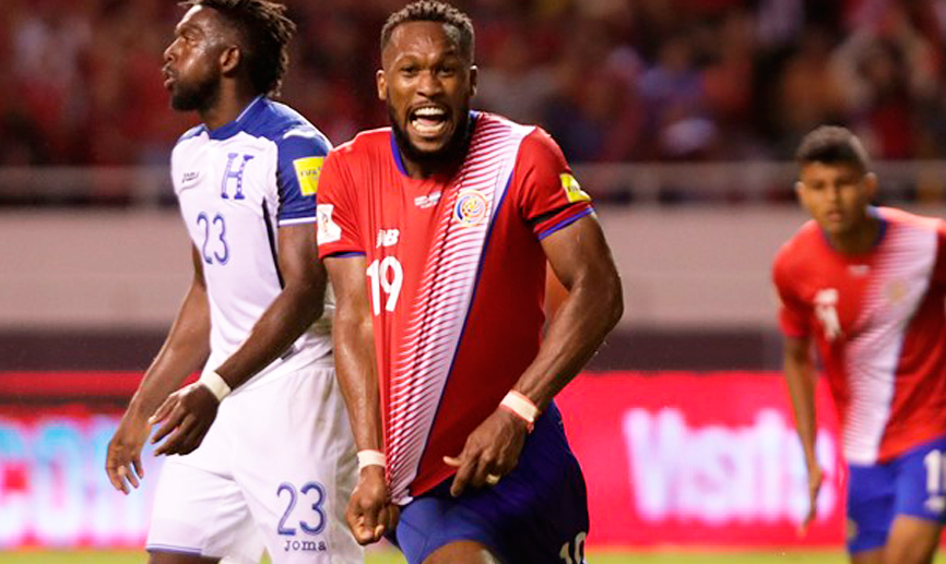 Kendall Watson marca el gol que metió a Costa Rica en el Mundial de Rusia 2018