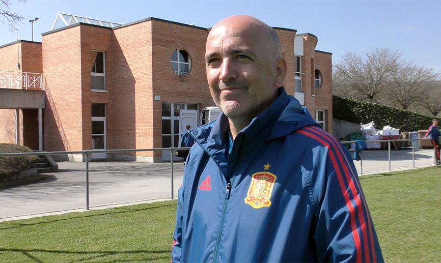 David Gordo después del entrenamiento
