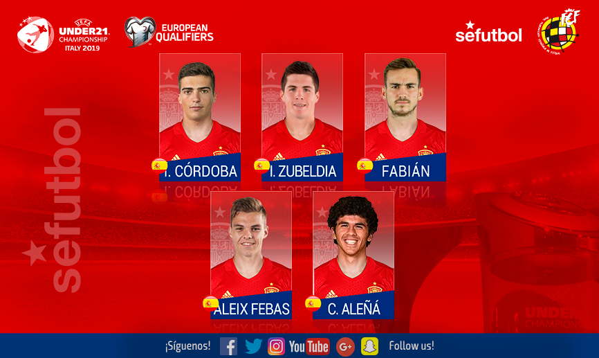 Cinco debutantes de la Sub-21 para el partido ante Eslovaquia