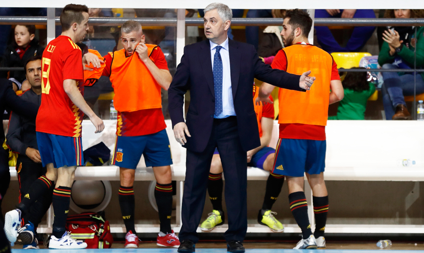 José Venancio López, seleccionador nacional de fútbol sala