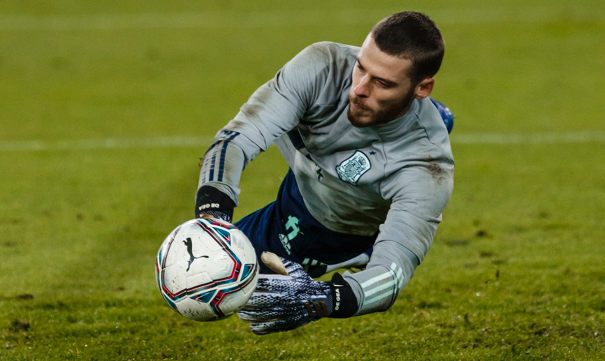 De Gea parando un balón
