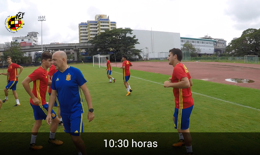 VÍDEO | ¡Así es un día de la Selección Española Sub-17 en la India!