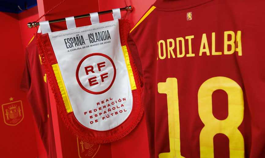 Camiseta del partido España-Islandia