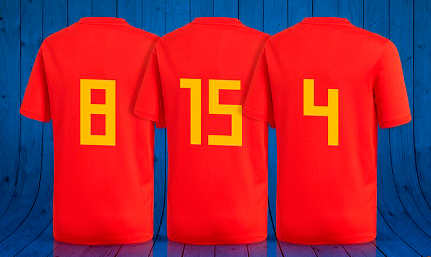 Dorsales de la Selección española de fútbol