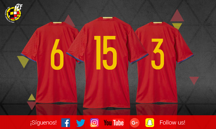 Dorsales de la selección española de fútbol sala