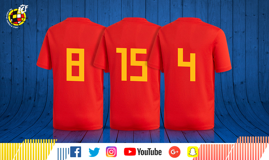 Estos serán los dorsales de nuestros internacionales para los partidos ante Alemania y Argentina