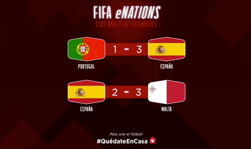 Resultados de los amistosos en la eNations Stay and Play