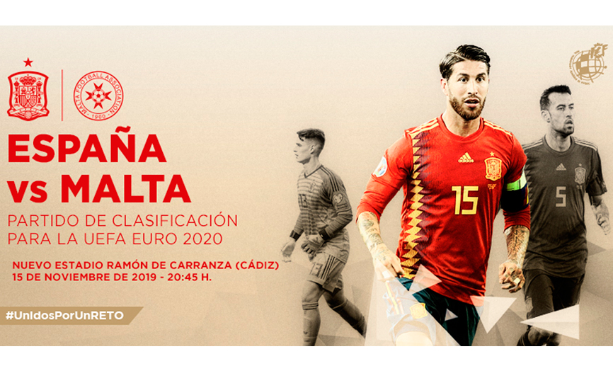 Entradas disponibles para el España-Malta del 15 de noviembre en Cádiz