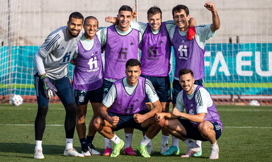 El equipo morado se convierte en el más goleador del entrenamiento de la Selección
