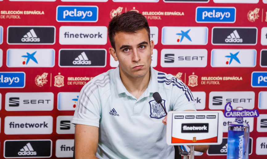 Eric García en rueda de prensa