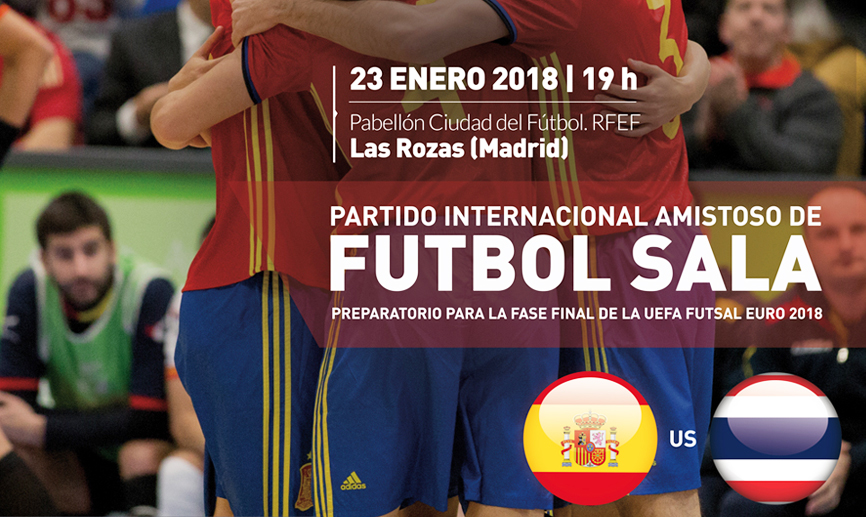 La selección española de fútbol sala recibe a Tailandia en la Ciudad del Fútbol