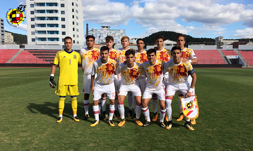 Once de España Sub-17 en el partido contra Croacia