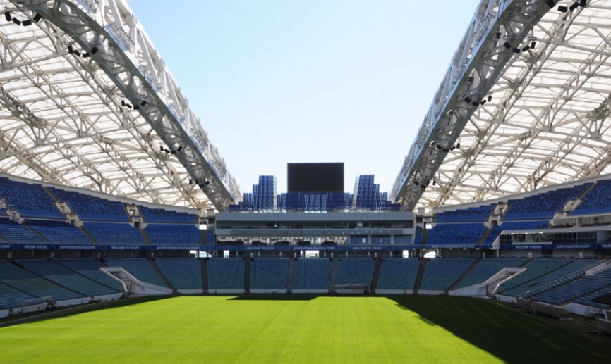 Vista panorámica del estadio Olímpico de Sochi