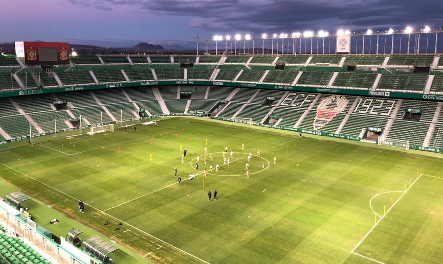 Vista panorámica del estadio Martínez Valero de Elche
