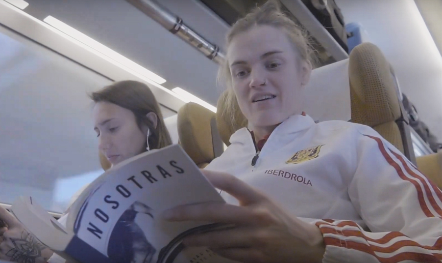 Irene Paredes durante el viaje del equipo a Cartagena