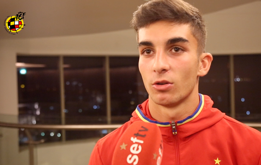 Ferrán Torres: "Me siento muy orgulloso por meter mi primer gol con España"