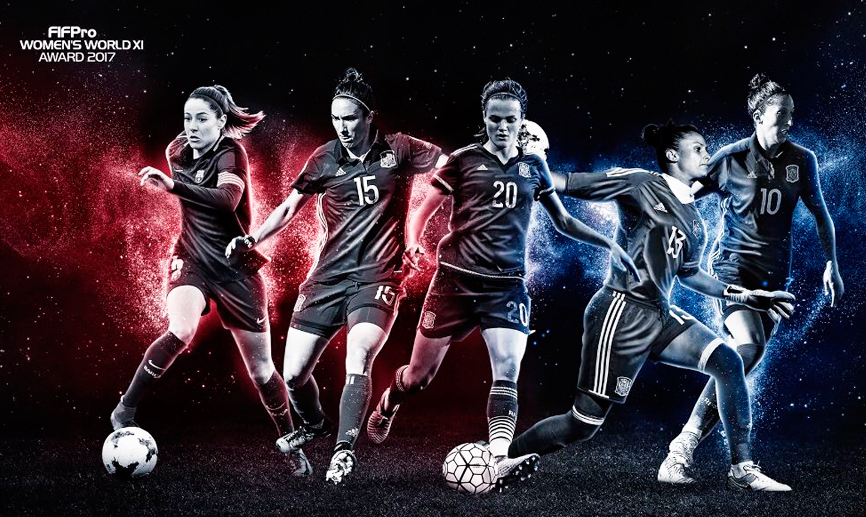 Sandra Paños, Irene Paredes, Silvia Meseguer, Vicky Losada y Jennifer Hermoso, candidatas a entrar en el FIFPro XI