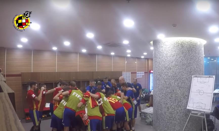VÍDEO | ¡No te pierdas las imágenes del vestuario de la Sub-17!