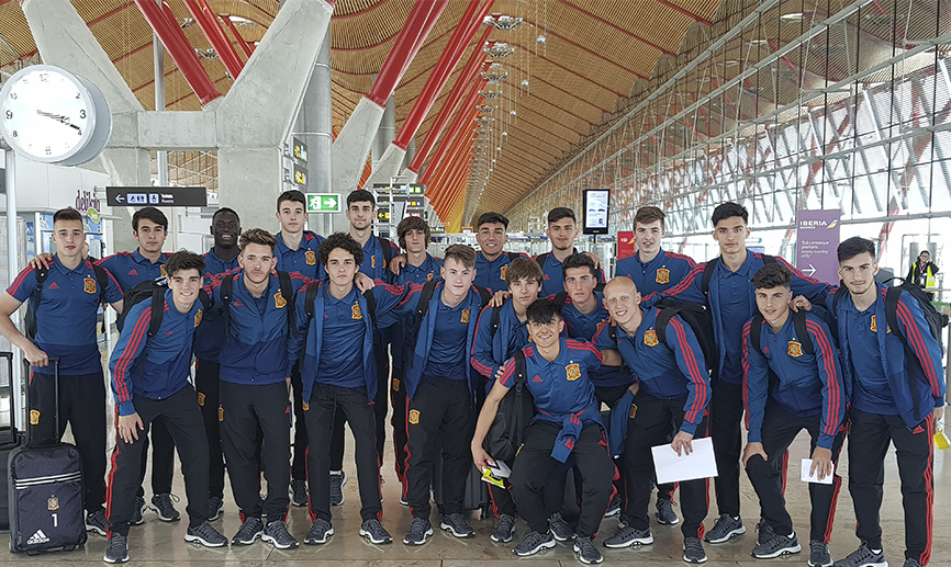La selección sub-17 ya se encuentra en Inglaterra