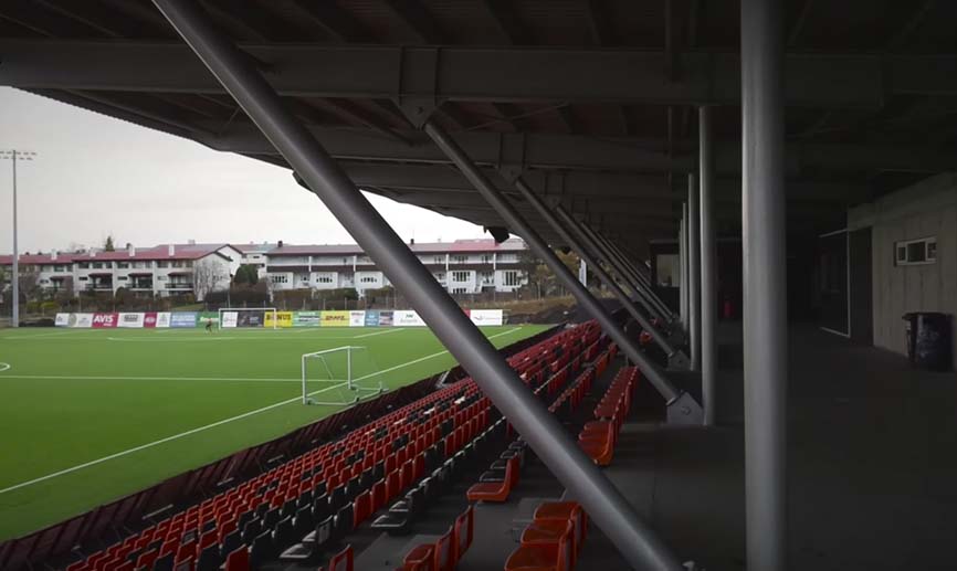 ¡Así es el estadio de Fylkisvöllur en Reikiavik!