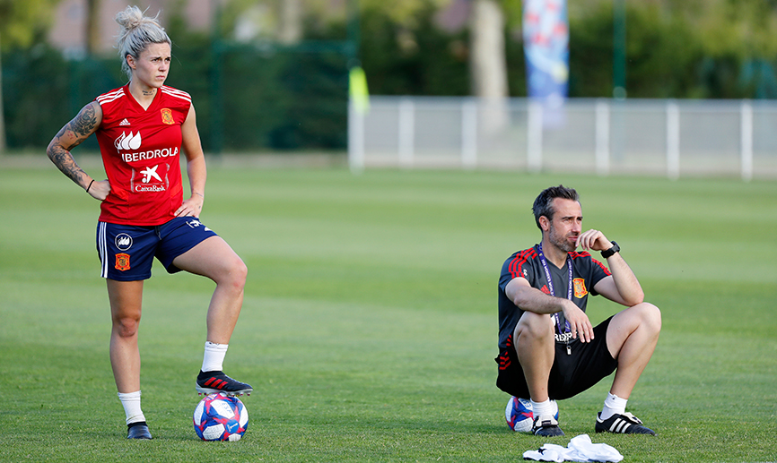 La Selección española entrena en Reims