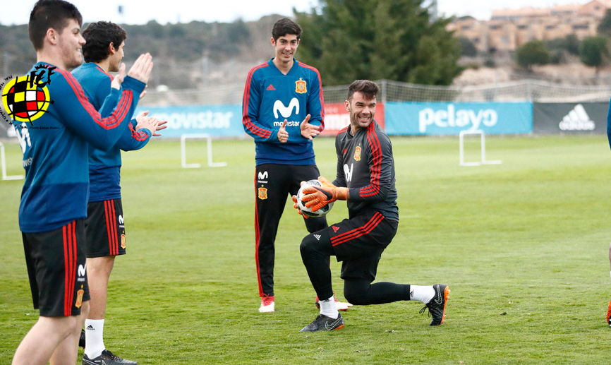 La selección española Sub-21 se entrena en la Ciudad del Fútbol