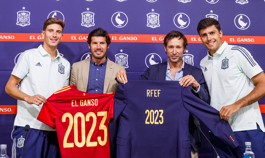 Momento de la presentación del acuerdo con El Ganso