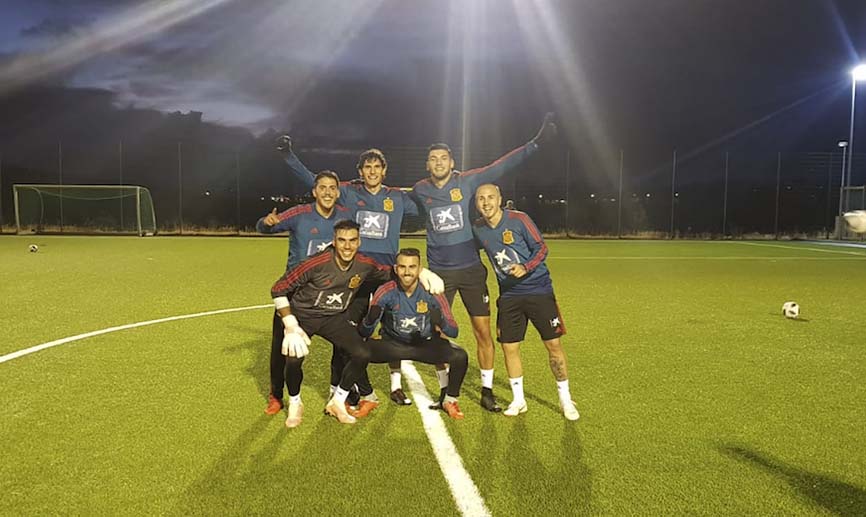 Goles y paradas de todos los colores en el entreno de la Sub-21