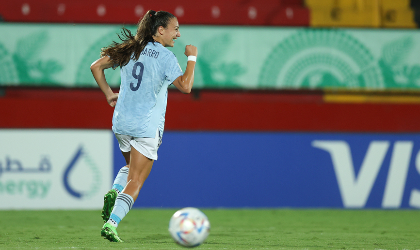 Inma Gabarro celebra su hat-trick