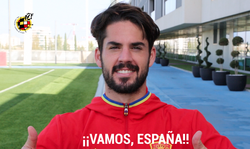 Isco anima a llenar el Estadio de La Rosaleda para el España-Costa Rica