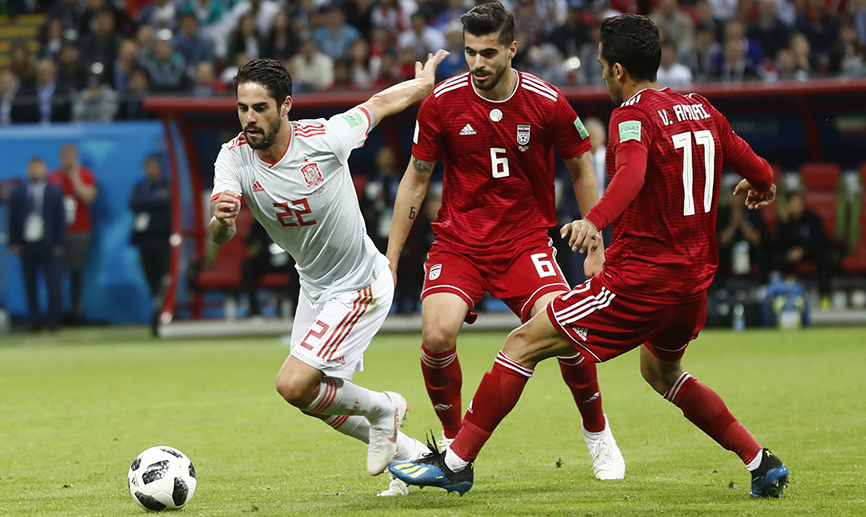 GALERÍA | Siete imágenes de la victoria de España ante Irán