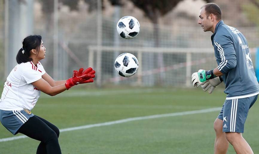 Jana Xin, jugadora de la Selección española Sub-16 