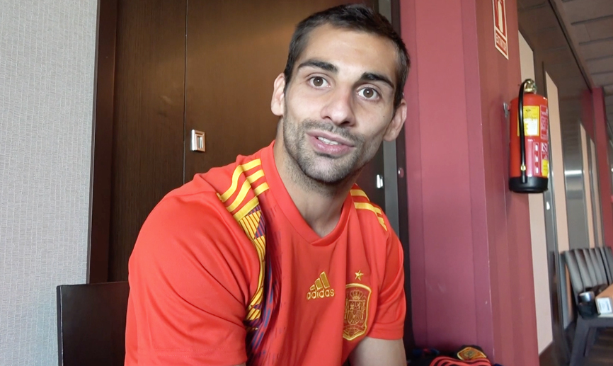 Jonny Castro Otto en plena concentración del combinado nacional