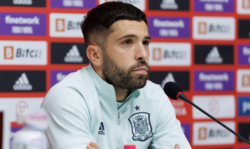 Jordi Alba, jugador de la Selección Española de fútbol